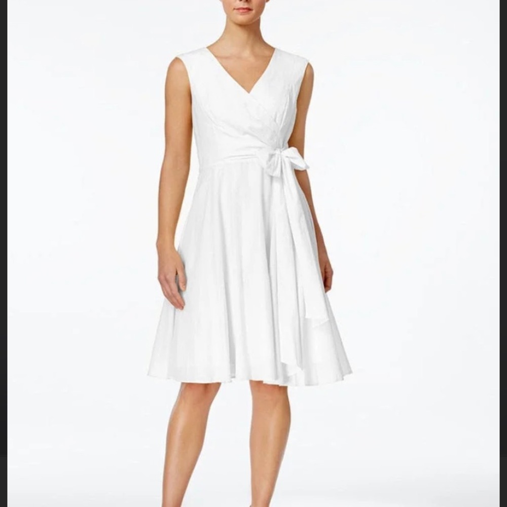 Calvin Klein White Wrap Dress